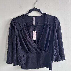 Black Anthropologie blouse